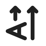 Text Direction Rotate 270 SVG Icon
